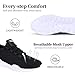 ZASJDG Tennis Shoes for Women Men Road Running Slip on Walking Sports Athletic Workout Gym Shoes Casual Breathable Comfortable Fashion Sneakers All_Black Size 8 Women/6.5 Men