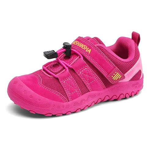 Mishansha Sportschuhe Jungen Mädchen rutschfest Outdoor Rosarot 37EU