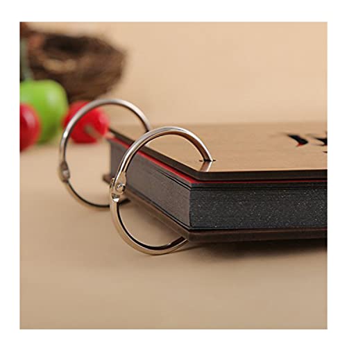 Image of Scrapbook Photo Album Memory Book With Wooden Hard Cover (14 Inch x 10 Inch, Design-2)