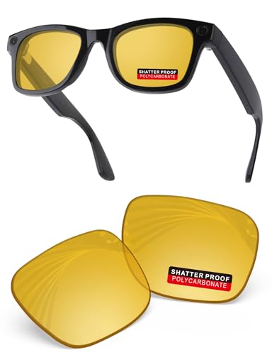 Image of PRO+ Polycarbonate Replacement Lenses Compatible with Ray-Ban Meta Wayfarer RW4006 & Gen 2 RW4012 50mm Sunglasses