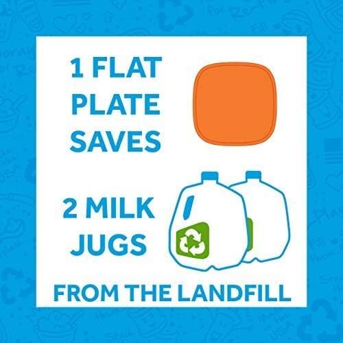 Miniatura 3 de Re-Play Juego de 3 platos para niños pequeños de 7 pulgadas, sin tapa, 22 onzas, platos de plástico apilables y de pared profunda, aptos para