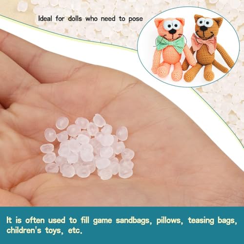 Nitlak 250g/8.8 oz Stuffing Beads,Bean Bag Filler Beads,Plastic Filler Beads,Craft Stuffing Beads for Weight Stuffed Animal Pillow Bean Bags DIY Crafts