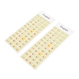 Autocollant de remplacement de la langue du clavier : vous pouvez facilement restaurer vos touches de lettres anglaises avec autocollants non transparents pour un nouveau look.​, autocollant universel pour clavier anglais
