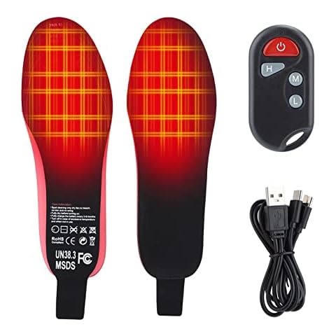 WBLTYKD Heated Insoles, USB Rechargeable Heating Insoles Cover