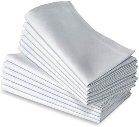 Elegante Collection Deluxe White Dinner Napkins 25pk