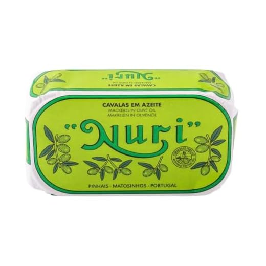 Nuri Mackerel Fillets in Olive Oil | 4 Pack | Product of Portugal | Premium Wild Caught, Hand Selected and Packaged | 100% Natural | Gourmet fish in 4.4 oz can (125 Gram)