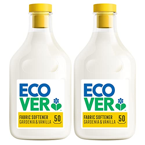 Ecover Fabric Softener, Gardenia & Vanilla, 2 x 50 Washes, 2 x 1.5L (Pack of 2)