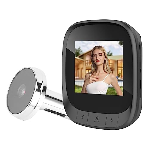 Mirilla digital con cámara y pantalla TFT de 2.4 pulgadas, lente gran angular de 90° miniatura 1