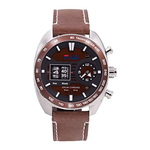 Preisvergleich Produktbild Fila Herren Uhr Armbanduhr Drum Roller 38-846-003 Leder