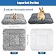 2 Stück Kleintier Plüschbett, Kaninchen Bett 30 x 30 cm, Waschbares Fleece Kaninchen Meerschweinchenkissen, Warme Flauschige Plüschbett für Kleine Tiere für Meerschweinchen, Kaninchen, Hamster
