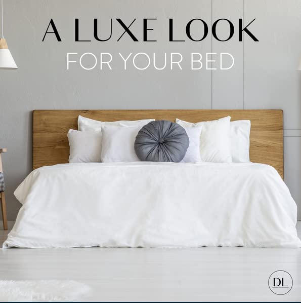 Danjor Linens Bed Sheet Set King Size for Hot Sleepers, Hotel Premium Sheets with 4 Pillowcases, Lightweight Brushed Microfiber Deep Pockets, Breathable Cooling 6 Piece Bedding Sets, Gray by Danjor Linens - Used condition - Image 5