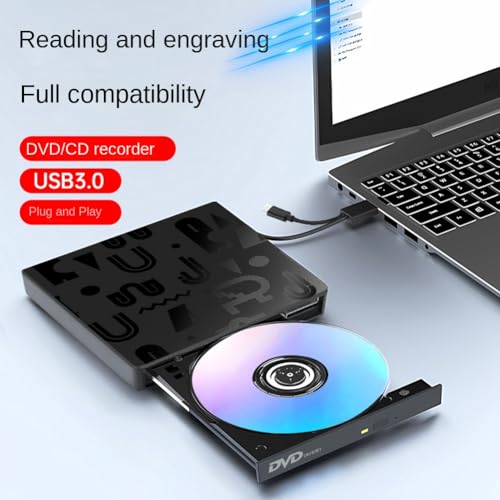 Graveur CD multifonction externe USB 3.0 rapide pour PC et Mac - 7