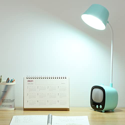 Linnet USB Rechargeable // Desk Lamp Stepless Dimming LED Table Lamp Flexible Gooseneck Study Lamp (Color May Vary)-image-14