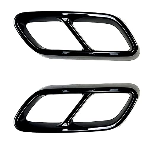 Dacvgog Para - C- W206 C200 C260 C300 2022+ Cubierta de silenciador de tubo de escape trasero ABS negro brillante