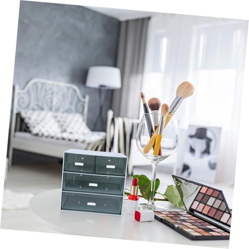 Organisateur transparent de cosmétiques et accessoires avec compartiments