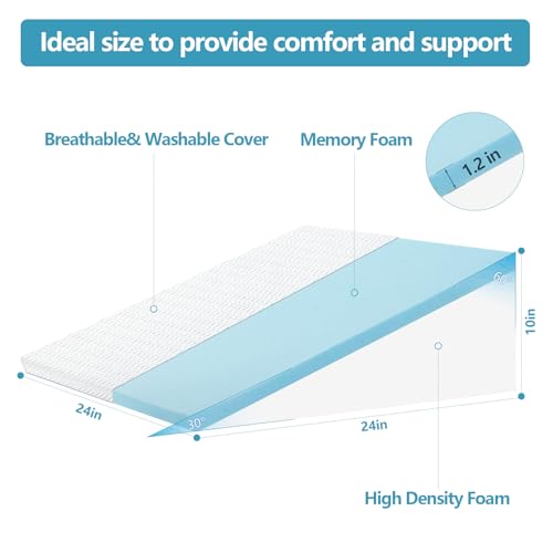 Nordjager Wedge Pillow for Sleeping & Resting, 24
