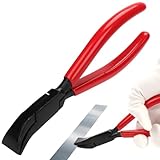 AROMUJOY Falzzange 45°, Abkantzange Blechzange Breit 22 mm, Blechbiegezange Kohlenstoffstahl mit Rutschfestem Griff, Dachdecker Werkzeug Zum Biegen Und GläTten Von Blechen, Rot