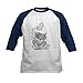 CafePress Baseball Jersey Kids Cotton Baseball Jersey, 3/4 Raglan Sleeve Shirt Navy/White