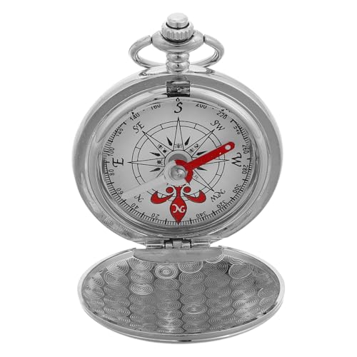 Brújula de bolsillo vintage estilo reloj de bolsillo zinc miniatura 1