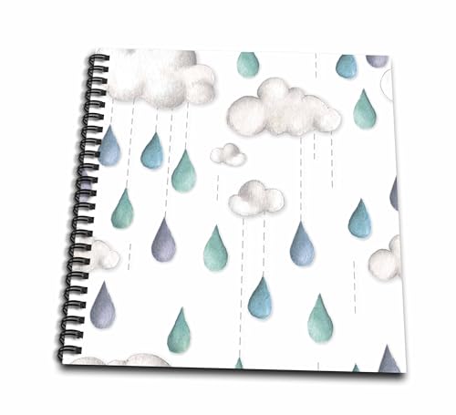 Livre de mémoire nuages aquarelle à offrir pour une naissance mémorable