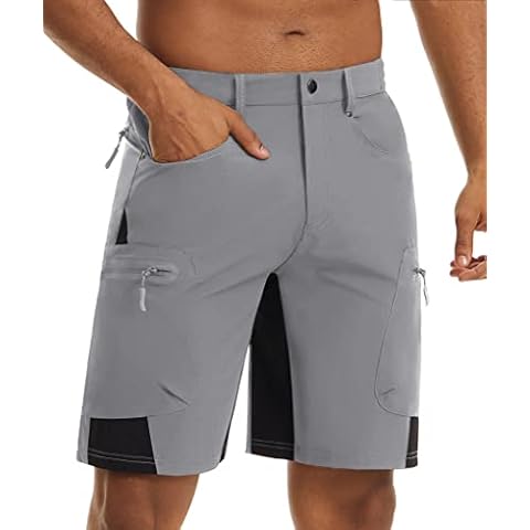 KEFITEVD Pantalones Cortos de Senderismo al Aire Libre para Hombre Cover