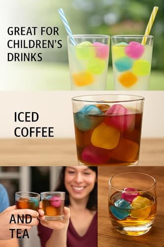 Pack de 18 cubos reutilizables de hielo de plástico miniatura 4