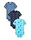 Care Baby Body Kurzarm, 3er Pack Dark Navy (778), 86