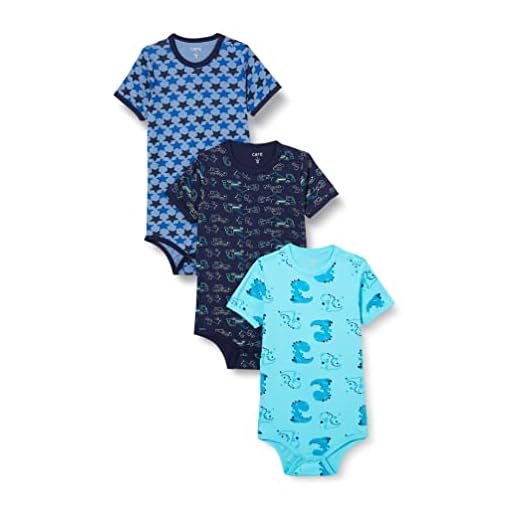 Care Body Bébé Garçon, lot de 3 ou lot de 6, Bleu (Dark Navy 778), 0-3 mois (Taille fabricant 50)