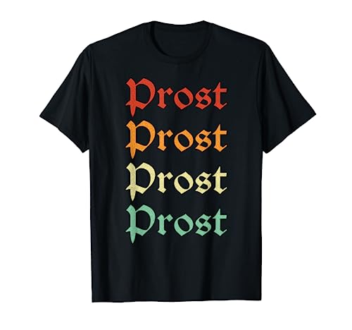 Retro Prost Shirt German Flag Eagle Oktoberfest Men Women T-Shirt