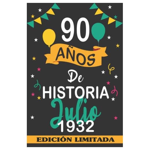 90 Años De Historia Julio 1932: 90 años. Libro de visitas, cuaderno, 110 páginas de felicitaciones, idea de regalo, regalo Para la esposa, novia, mujer, La madre