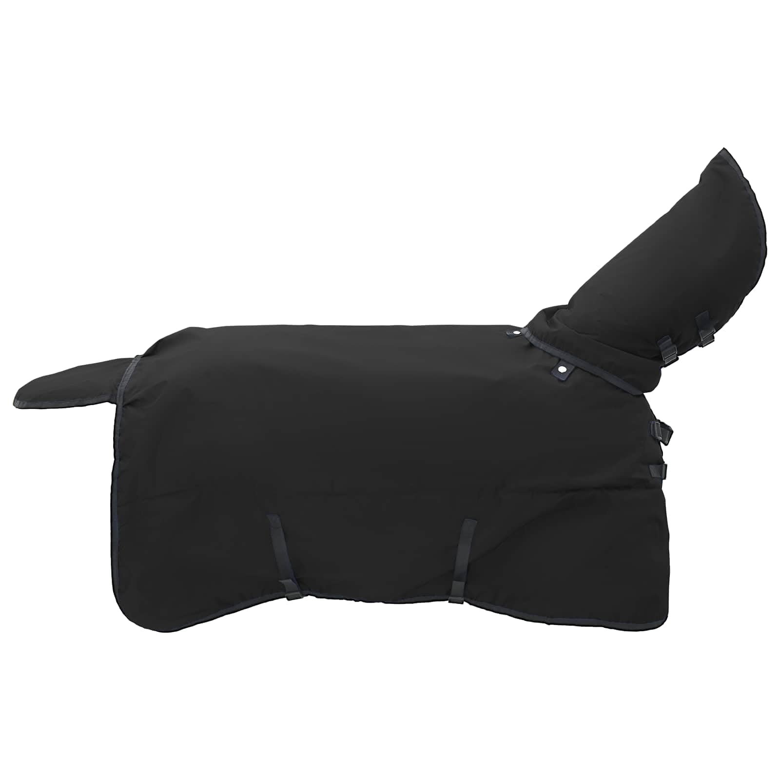Manta para Caballo Verde Oscuro y Negro 125 cm Poliéster,Mantas y Capas para Caballos,1.602kg-42013172
