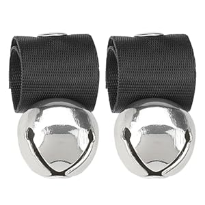 SCENEREAL Large Dog Collar Bell, 2 Pack Dog Bell for Collar, Noise Maker Extra Loud Anti-Theft Bell for Training, Hiking, Walking, Hunting, Pet Tracker, Save Birds & Wildlife, Silver x 2, S