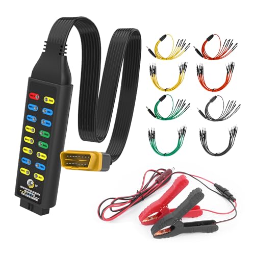 OBD2 Breakout Box OBDII Protocol Detector for Professional Automotive Diagnostics with 16-Pin CAN Breakout Box and 4mm Banana Jack Multi-Function Jumper for Monitoring Communication Power Grounds
