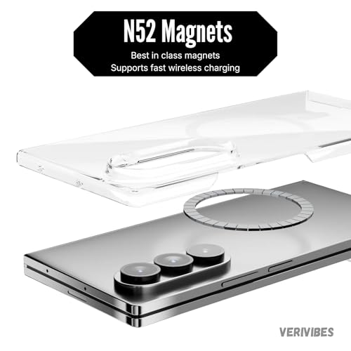 Image of Ultra Hybrid Clear Case Compatible with Samsung Galaxy Z Fold 7 | Magnetic Wireless Charging | 360 Hinge Protection | Anti-Yellow 3 Layer | Shockproof Drop Protection Cover - Transparent