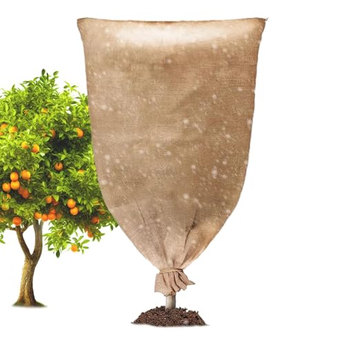 YNPQTDS Sacs D'hivernage en Toile De Jute pour - Housses Chaudes De Protection Contre Le Gel pour Végétaux - Enveloppes protectrices Contre Le Gel pour légumes, Fleurs et Arbres
