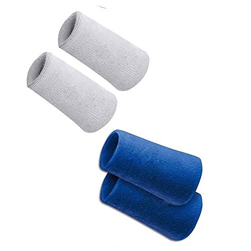 R LON Workout Sweat/Wrist Band for All Sports Like Hocky,Tennis,TT,Running.Weight Lifting with Super Sweat Absorbent Free Size for Men & Women (Pack of 2 Pair) a6 (B09DVWBRX3) Amazon Price History, Amazon Price Tracker