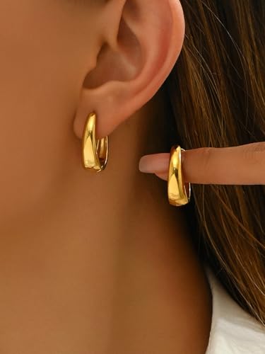 women's classic oval earrings are versatile, exquisite and compact for daily use2