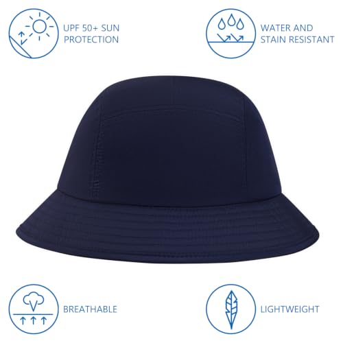 Image of BASSDASH UPF50+ Fishing Bucket Hat for Men Women Lightweight Water Resistant Packable Outdoor Summer Sun Hats FH13