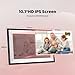 10.1 Inch WiFi Digital Picture Frame Frameo, Photo Frame Electronic HD IPS Touch Screen 1280x800 32GB, Wall Mountable Smart Cloud Slideshow, Send Photos from Your Phone Anywhere