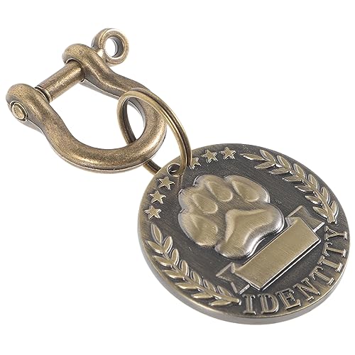 Mipcase Cat Engraved Tags Round Pet Engraved Tag Cats Indoors Pet Kitten Dog Supplies Zinc Alloy