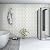 MSI White and Gray 12 in. x 12 in. Hive Pattern Matte Porcelain Mosaic Tile for Kitchen Backsplash, Bathroom Wall, Shower, and Floor