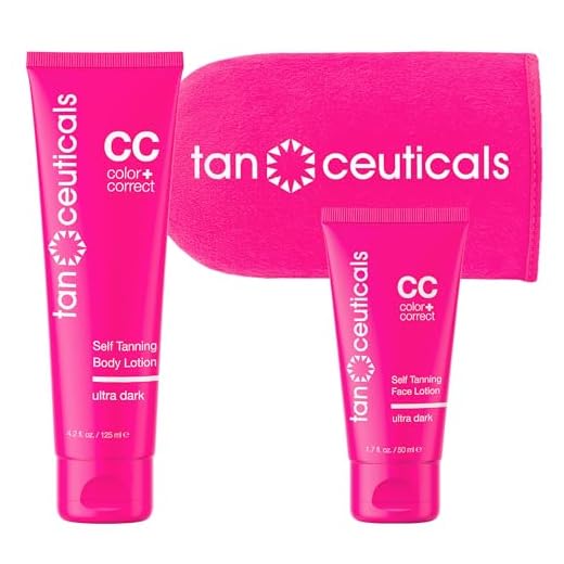 Tanceuticals Body + Face Self Tanning Lotion Kit, Ultra Dark Shade