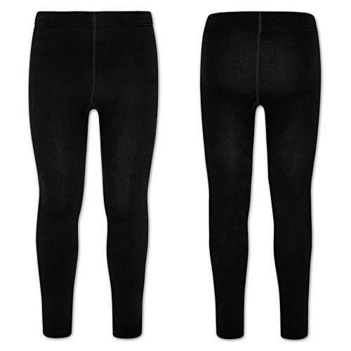 ORIGINAL BASICS Kinder Thermo Leggings mit Fleece (2 Pack) Schwarz 164/176