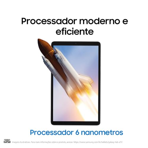 Tablet Samsung Galaxy TAB A11, 64GB, 4GB RAM, Tela de 8.7", Bateria 5.100mAh, Câmera frontal 5MP, Câmera traseira 8MP, WiFi, Android 15 - Imagem 7