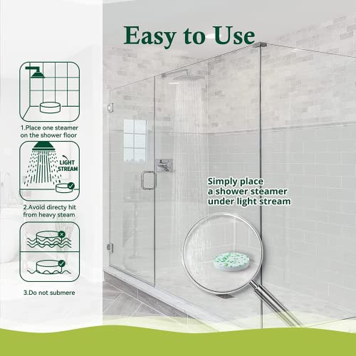 Shower Steamers Aromatherapy 6 Packs Shower Tablets With Essential Oil For Home Spa & Self Care, Stress Relief, Birthday Gifts For Women And Men, Eucalyptus Shower Bath Bombs - Babypeach #TOP4