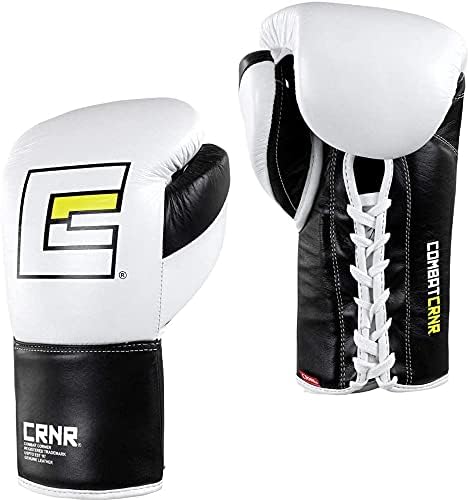 Miniatura 2 de Combat Corner Pro Fight 2.0 - Guantes de boxeo de piel de vaca con cordones para hombres y mujeres, MMA, Kickboxing, Muay Thai Sparring y guantes de
