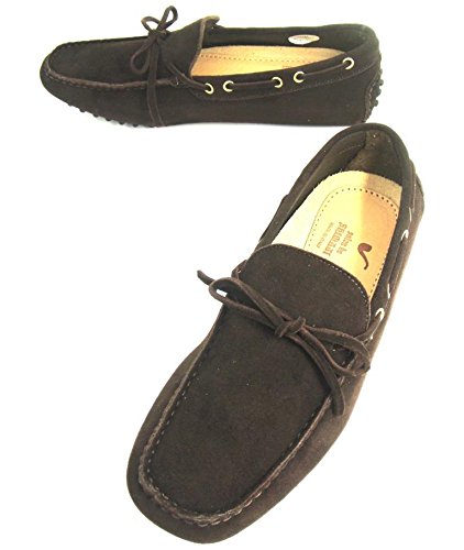 紳士スリッポン 【新品】 salon de SHIMAJI　サロンドシマジ イタリア製  イセタンメンズ スエード 41/約25.5cm 茶/ブラウン IN-230SH Amazon.co.jp: [サロンドシマジ] 伊勢丹オリジナル スリッポン