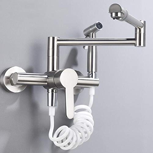 Robinet de cuisine pliable pour évier encombré élimine les éclaboussures deau