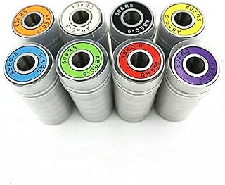 Skateboard Bearings 608 2RS ABEC 9 Longboard Bearings Roller Skate Bearings (Set of 8)
