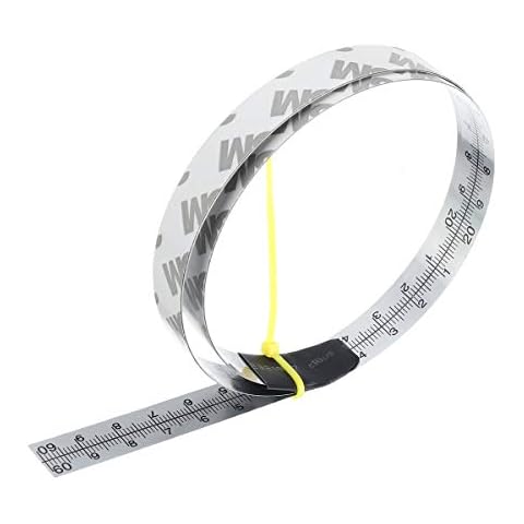 belupai 1.5M Stainless Steel Self Adhesive Metric Ruler Miter Track Tape Measure Miter Saw Scale for T-Track Router Table Band Saw Table Saw Woodworking Tools Cover